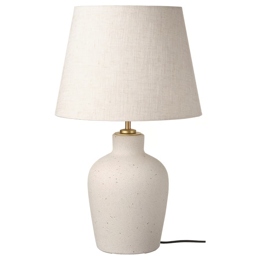 BLIDVÄDER Stolna lampa, krem keramička/bež, 50 cm