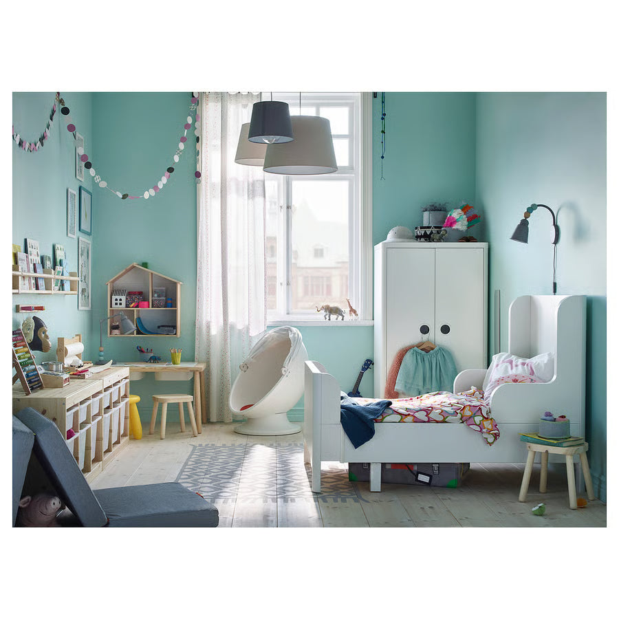 BUSUNGE Produljivi krevet, bijela, 80x200 cm