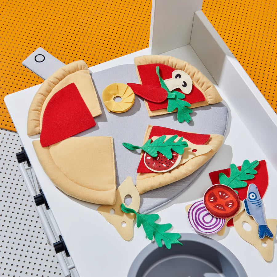 DUKTIG Set za pizzu, 24 kom, Pizza/višebojno