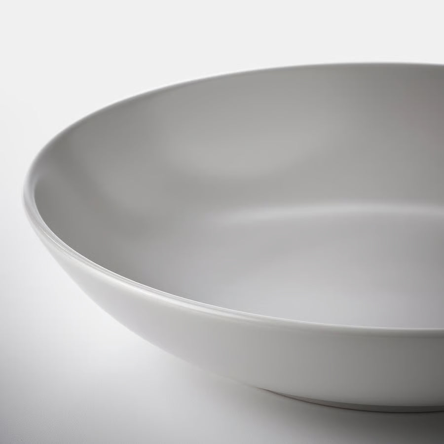 FÄRGKLAR Duboki tanjur, mat svijetlo siva, 23 cm