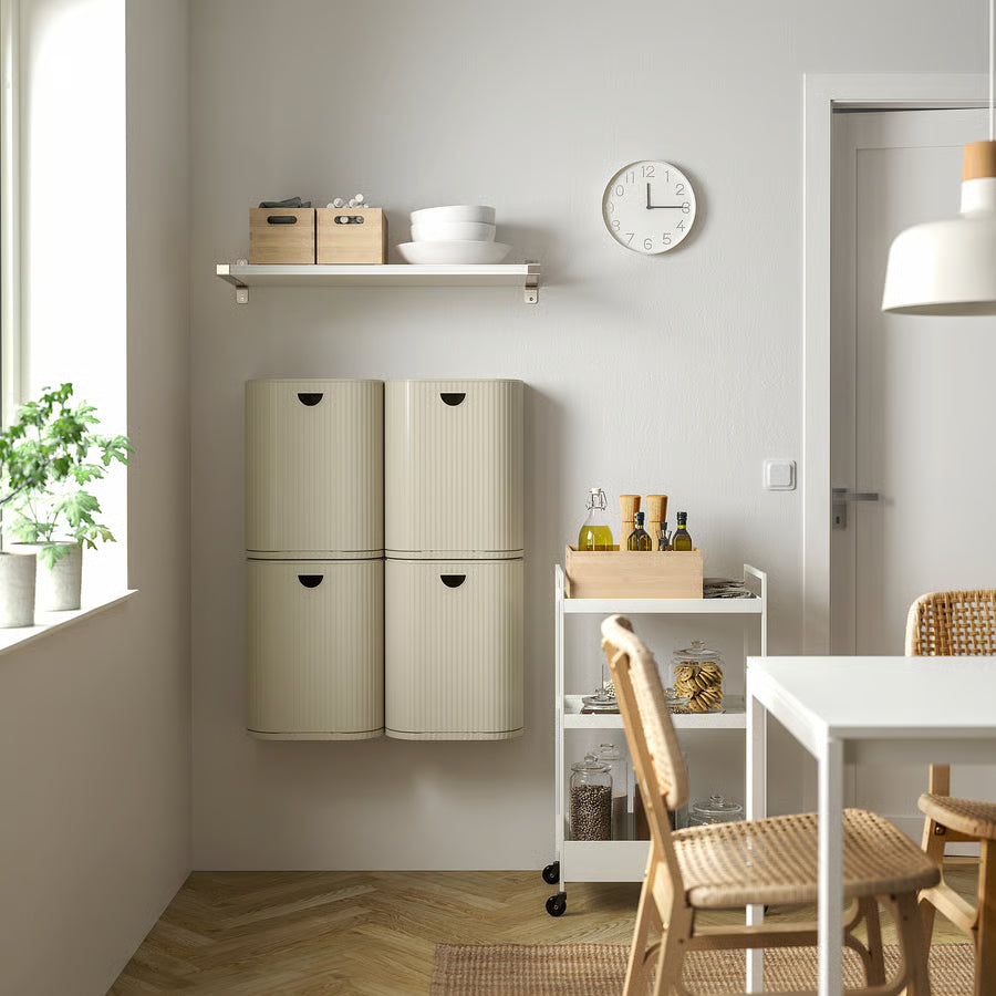 GÅRDSBUTIK Kanta+poklopac, sivo-bež, 21 l