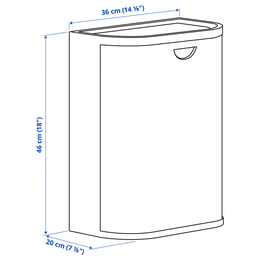 GÅRDSBUTIK Kanta+poklopac, sivo-bež, 21 l