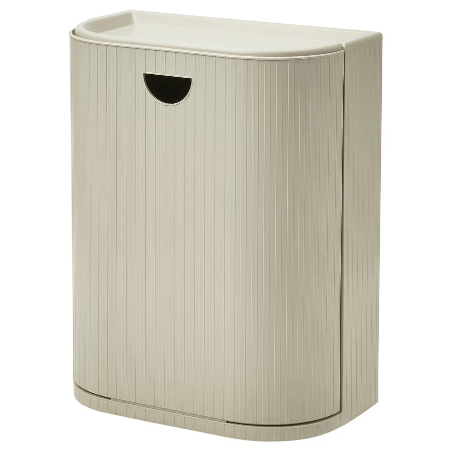 GÅRDSBUTIK Kanta+poklopac, sivo-bež, 21 l
