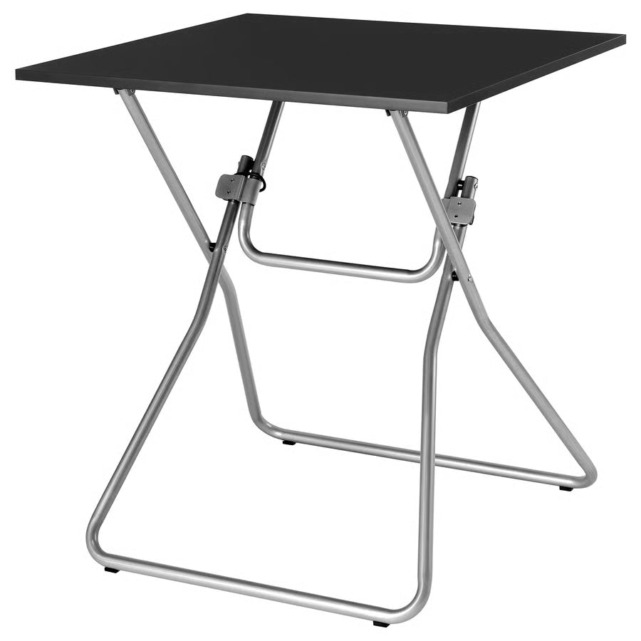 GUNDE Sklopivi stol, crna, 67x67 cm