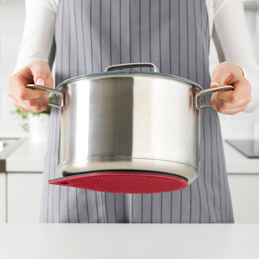 IKEA 365+ GUNSTIG Podmetač za lonac, magnetski, crvena/tamno siva