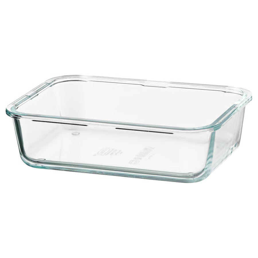 IKEA 365+ Posuda za hranu, pravokutno/staklo, 1.0 l