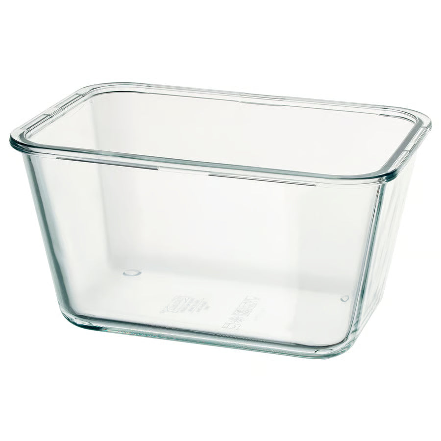 IKEA 365+ Posuda za hranu, pravokutno/staklo, 1.8 l