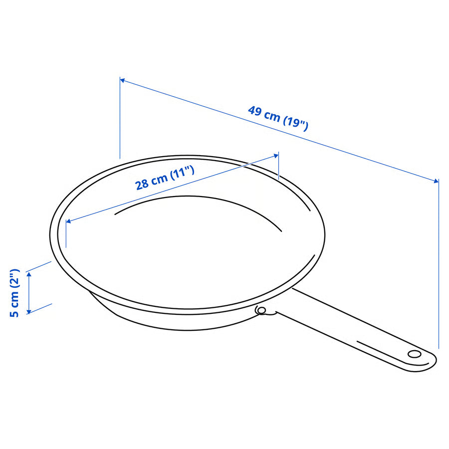 IKEA 365+ Tava, nehrđajući čelik, 28 cm