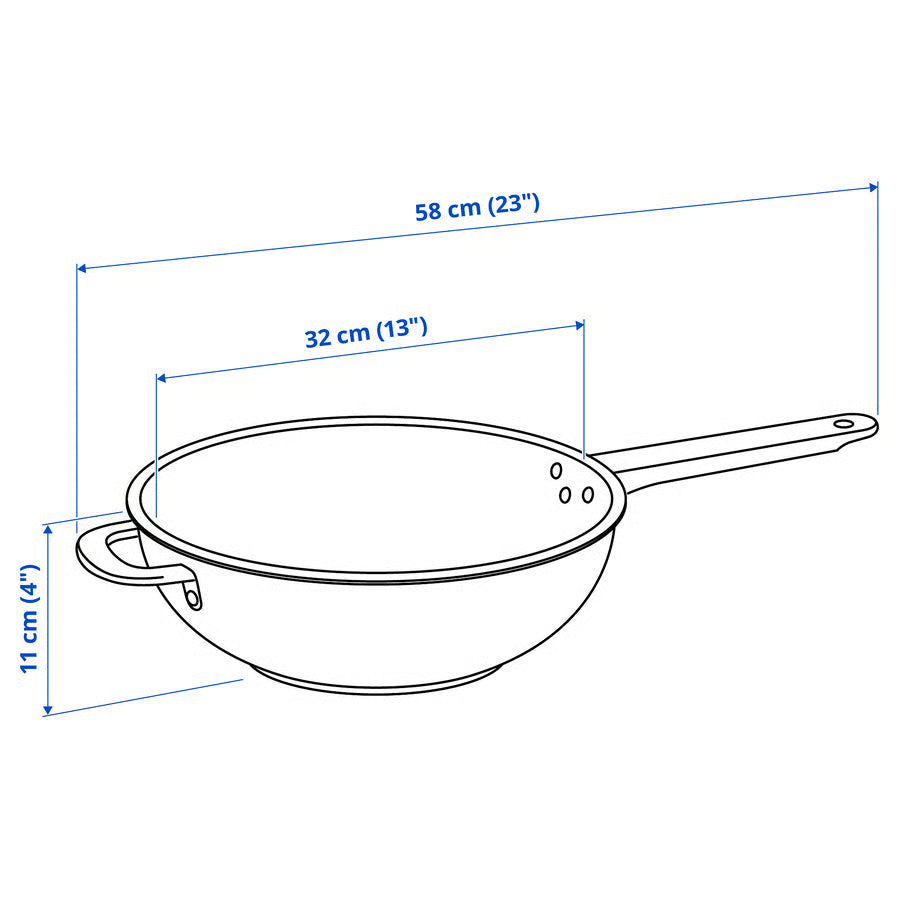 IKEA 365+ Wok, nehrđajući čelik/neljepljiv sloj, 32 cm