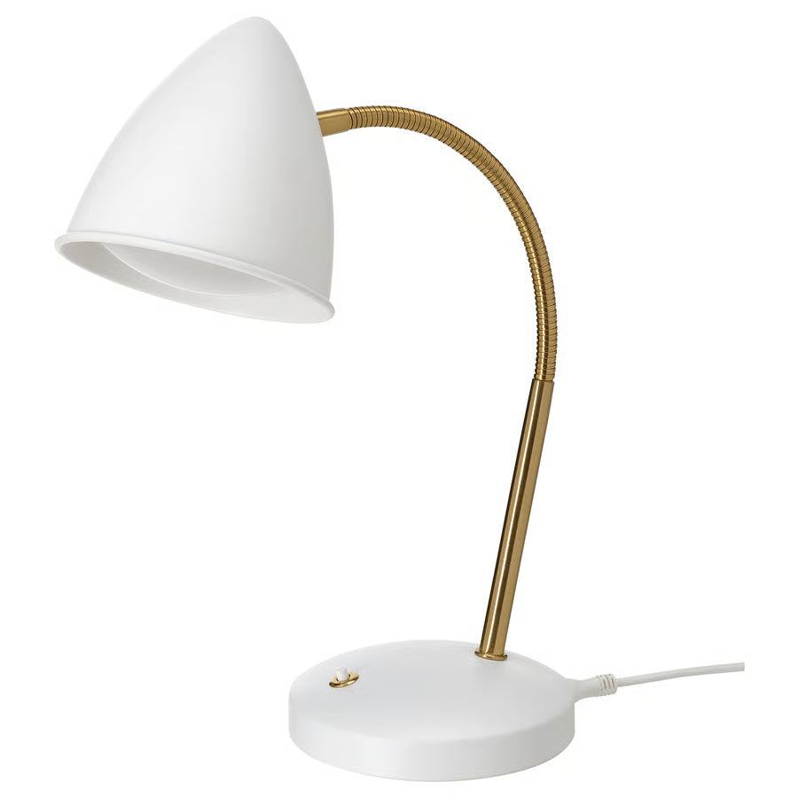ISNÅLEN LED radna lampa, bijela/boja mjeda