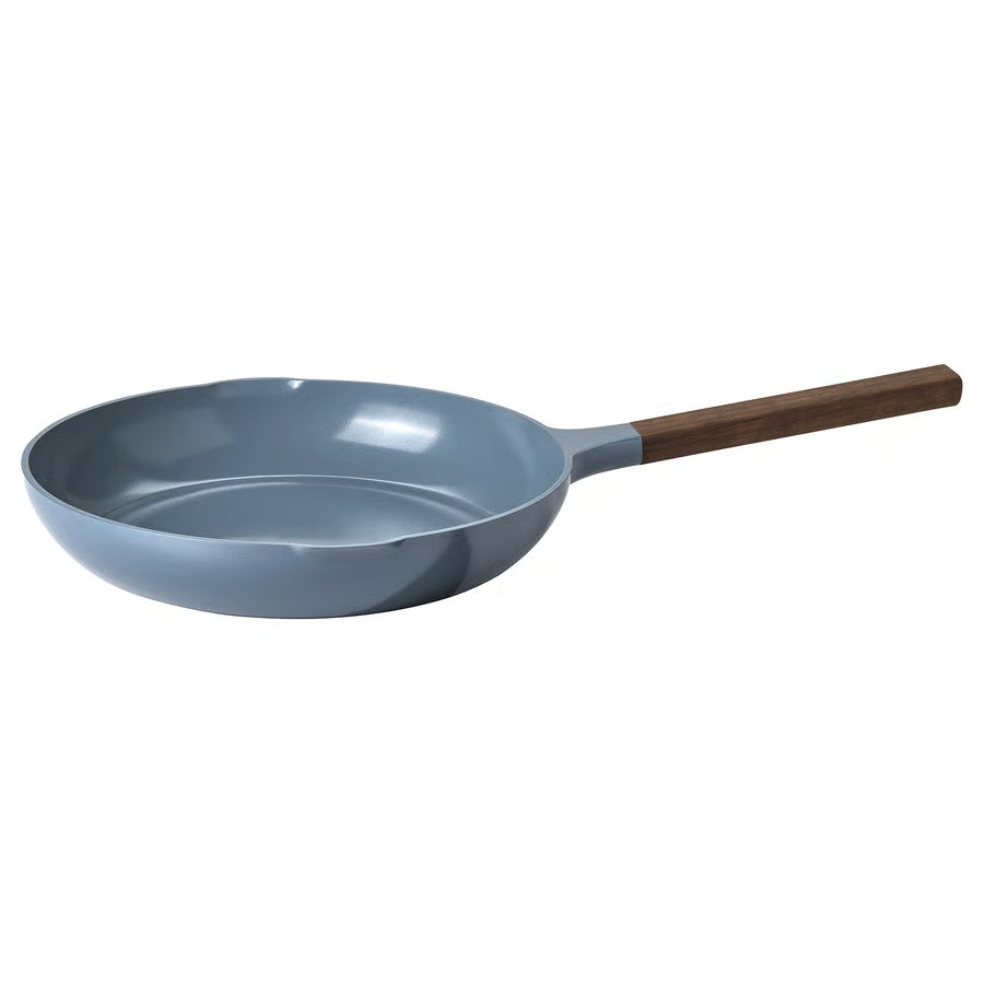 KLIPPFISK Tava, neljepljiv sloj/drvo tamno siva-plava, 28 cm
