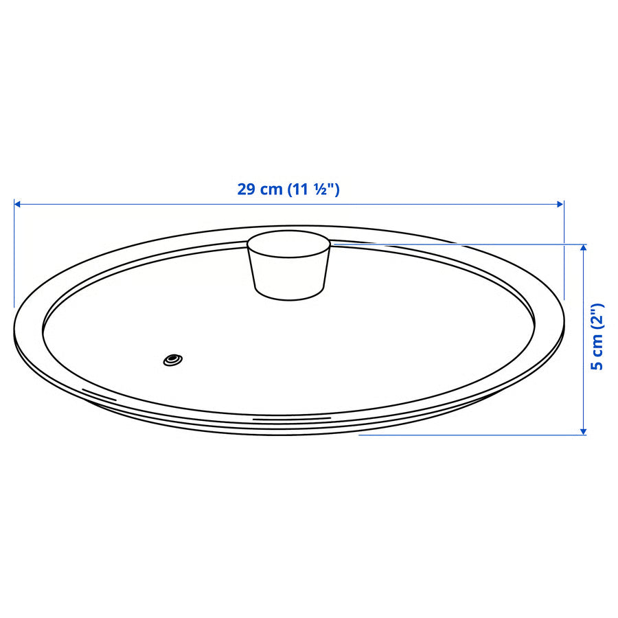 KLOCKREN Poklopac za tavu, staklo, 29 cm