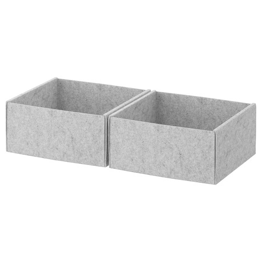 KOMPLEMENT Kutija, svijetlo siva, 25x27x12 cm/2kom