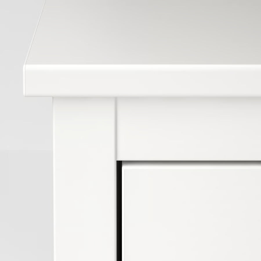 Komoda s 3 ladice, bijela, 90x46x83 cm