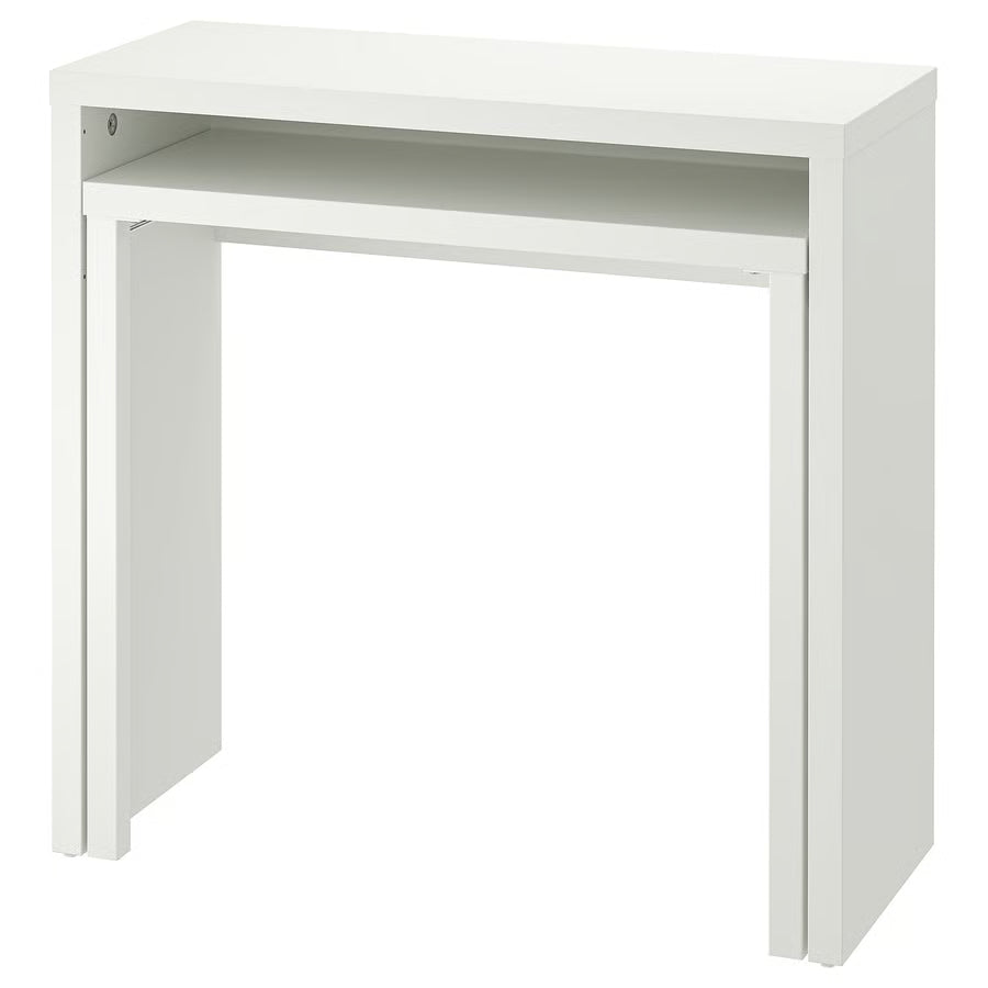 LÄNGDHOPP Izvlačni radni stol, bijela, 90x39/71 cm