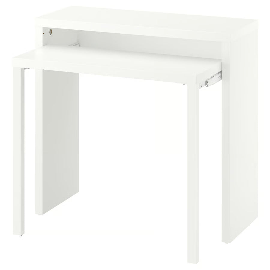 LÄNGDHOPP Izvlačni radni stol, bijela, 90x39/71 cm
