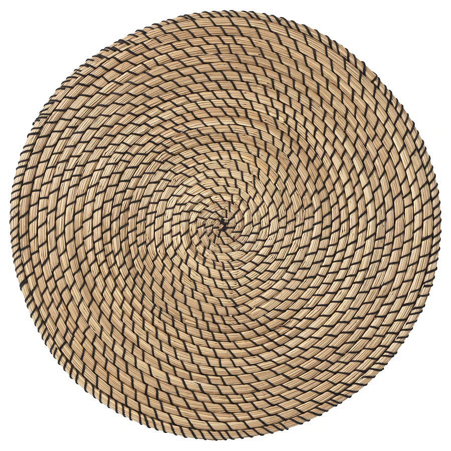 LÄTTAD Podmetač za stol, morska cvjetnica/crna, 37 cm