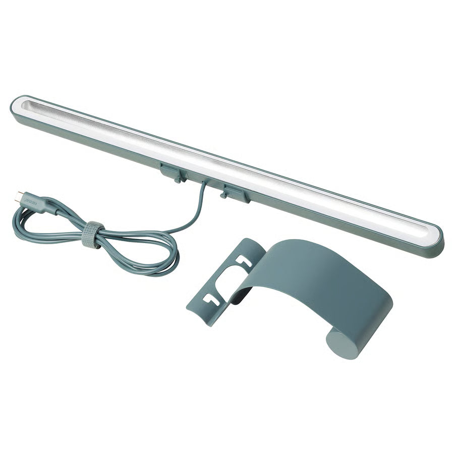 LAGERGÅNG LED lampa za ekran, prigušivo/tirkizna