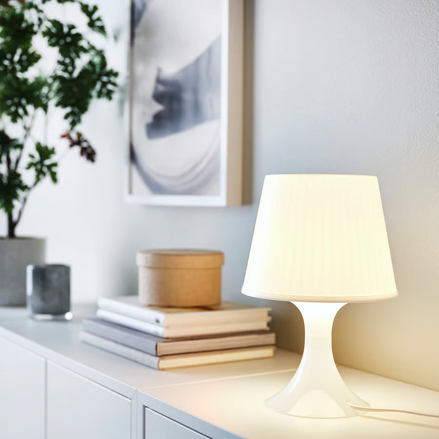 LAMPAN Stolna lampa, bijela, 29 cm