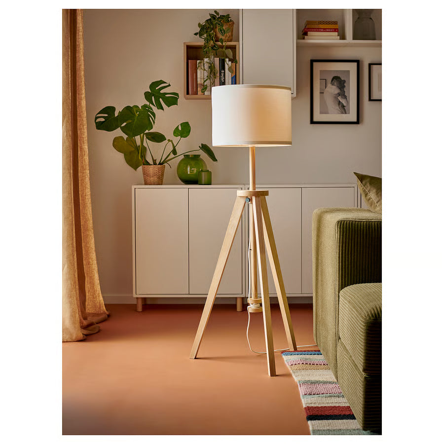 LAUTERS Podna lampa, jasen/bijela