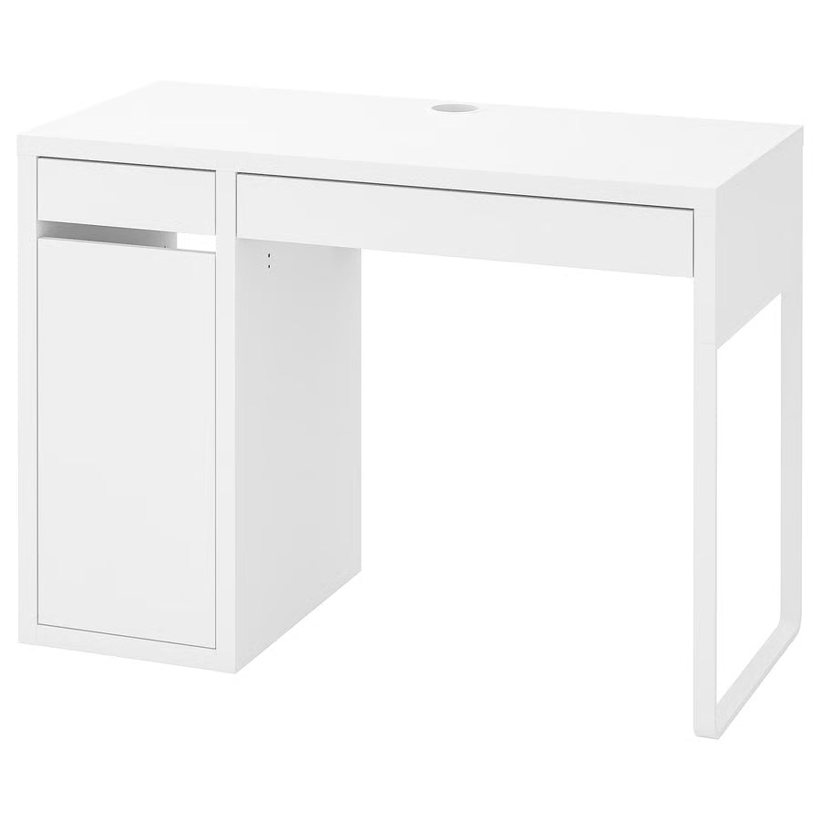 MICKE Radni stol, bijela, 105x50 cm