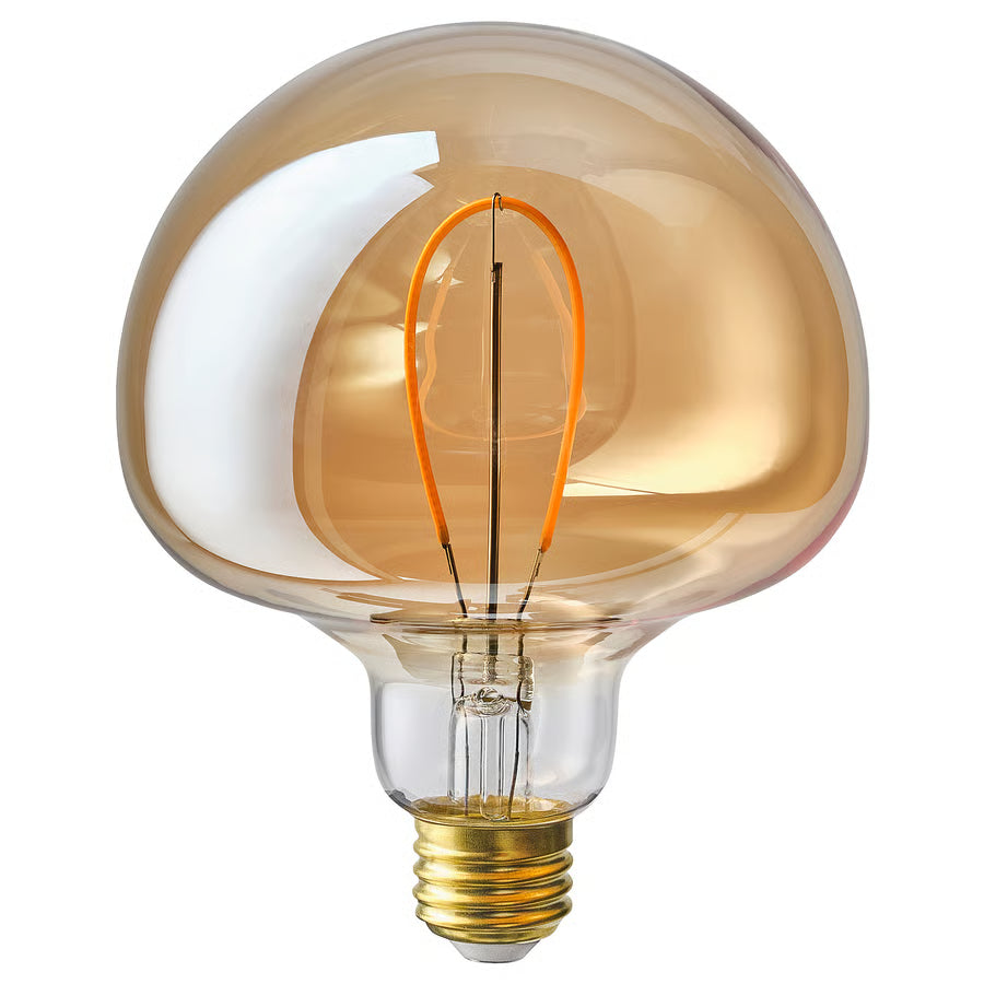 MOLNART LED žarulja E27 150 lumena, gljiva smeđe prozirno staklo, 120 mm