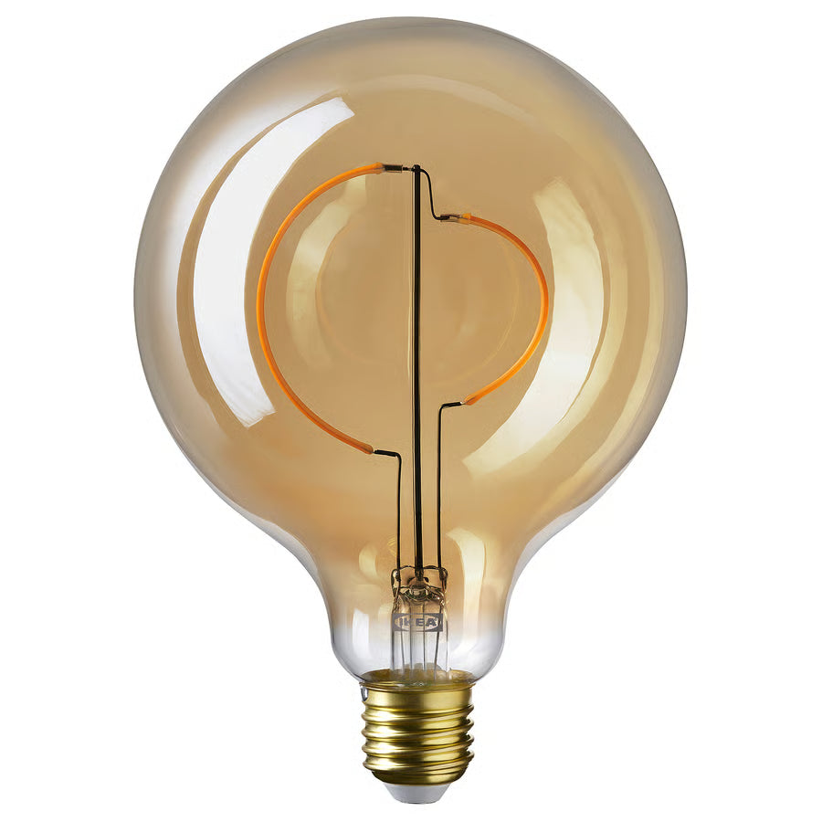MOLNART LED žarulja E27 150 lumena, kugla smeđe prozirno staklo, 125 mm