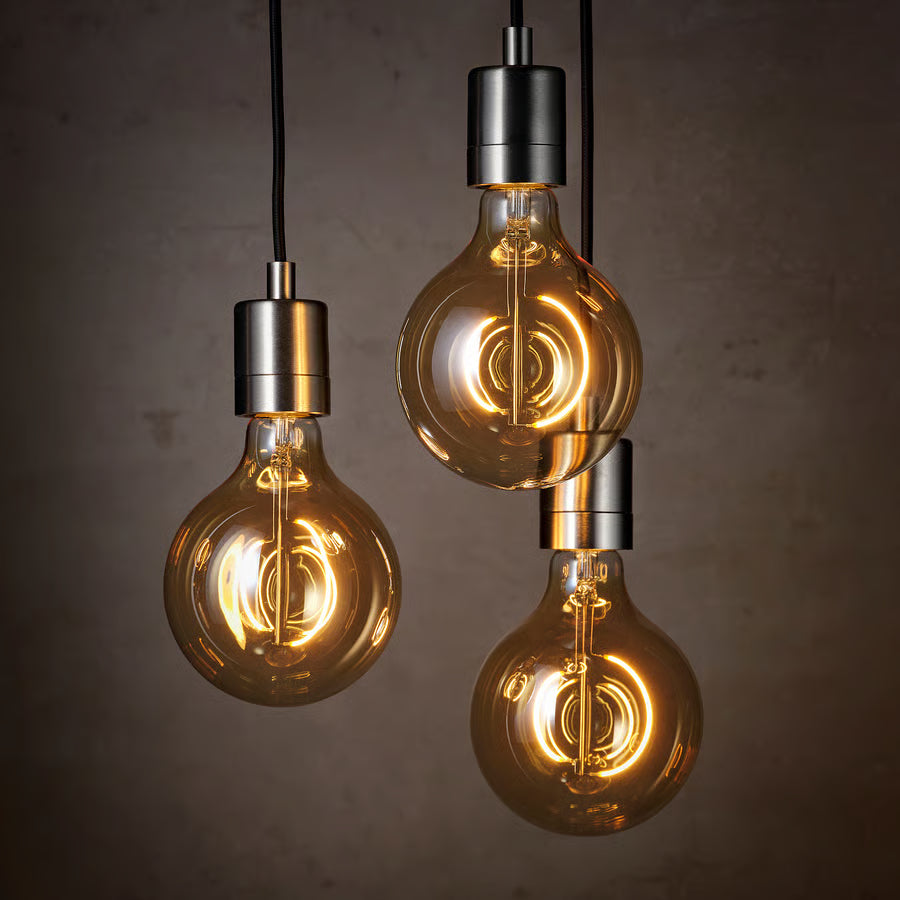 MOLNART LED žarulja E27 150 lumena, kugla smeđe prozirno staklo, 125 mm