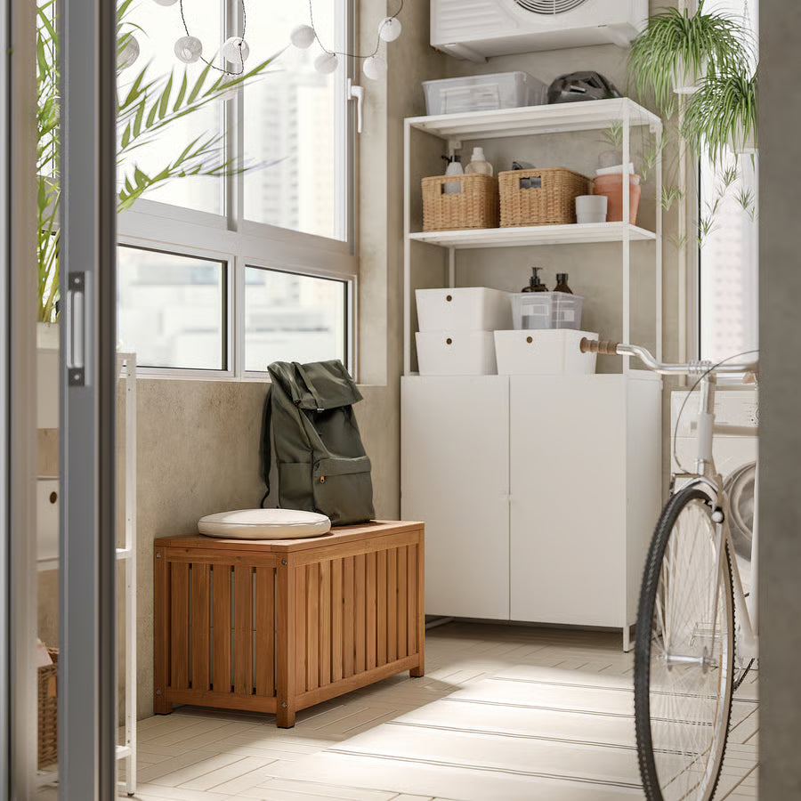 NÄMMARÖ Kutija za odlaganje, svijetlo smeđi bajc u zatvorenom/na otvorenom, 80x40x45 cm 69,99€Cijena 69,99€