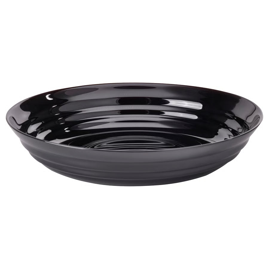 NÄTBARB Duboki tanjur, crna, 19 cm