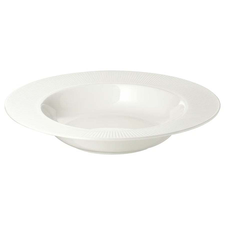 OFANTLIGT Duboki tanjur, bijela, 24 cm