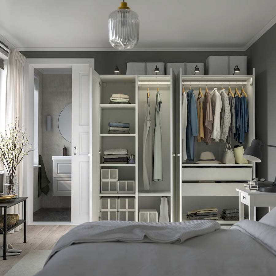 PAX / GULLABERG Komb/ormar, bijela/bijela, 200x60x201 cm