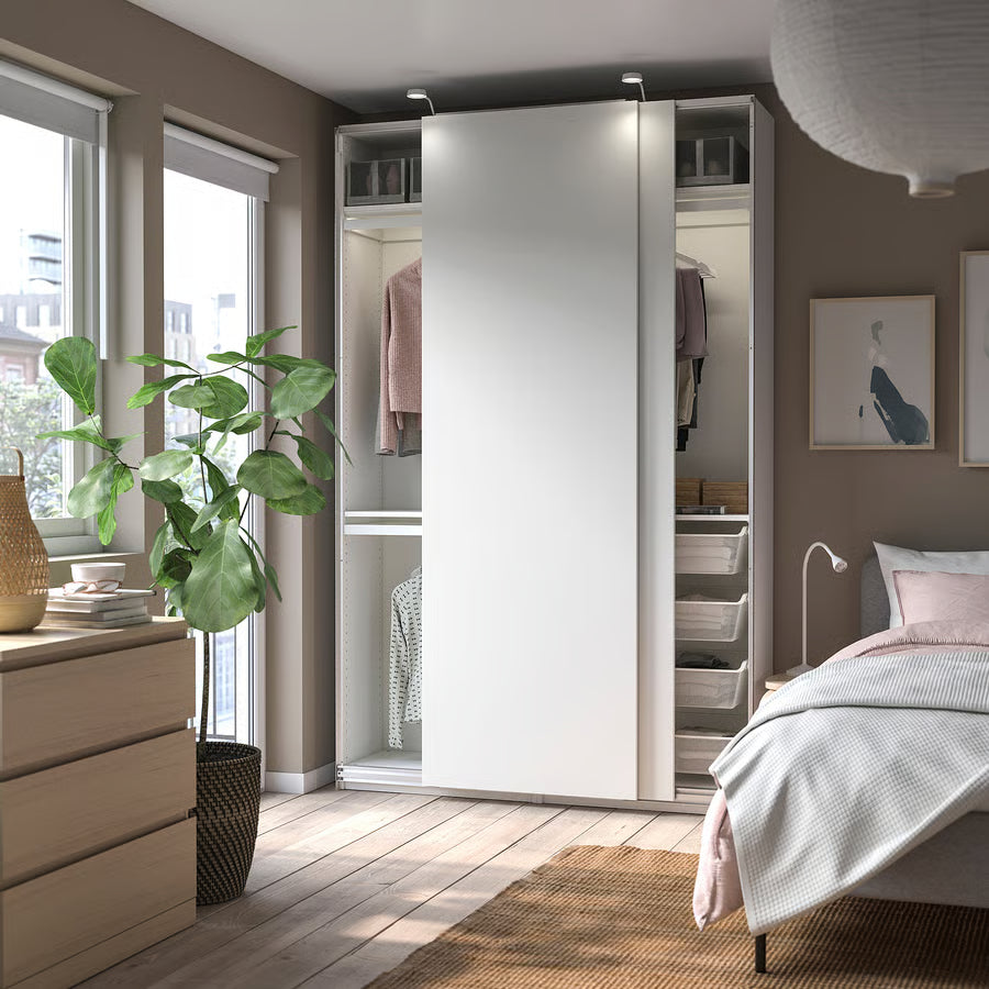 PAX / HASVIK Komb/ormar, bijela/bijela, 150x43x236 cm