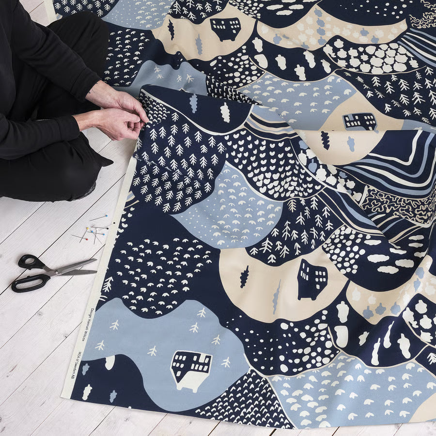 PENDELKAKTUS Prethod odrezana tkanina, planine/višebojno, 150x300 cm