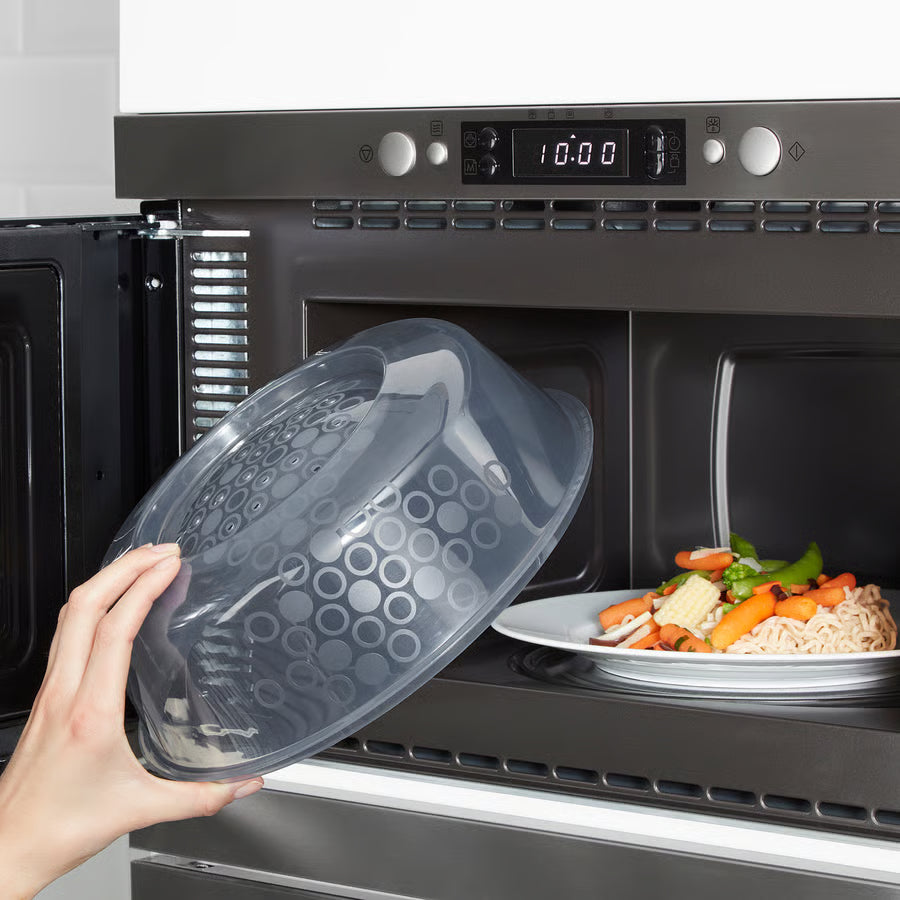 PRICKIG Poklopac za mikrovalnu pećnicu, siva, 26 cm
