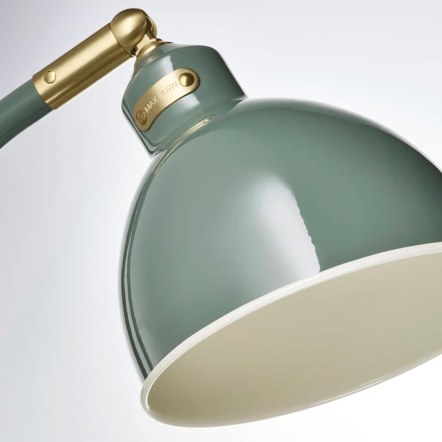 RÖDFLIK Lampa za radni stol, sivo-zelena