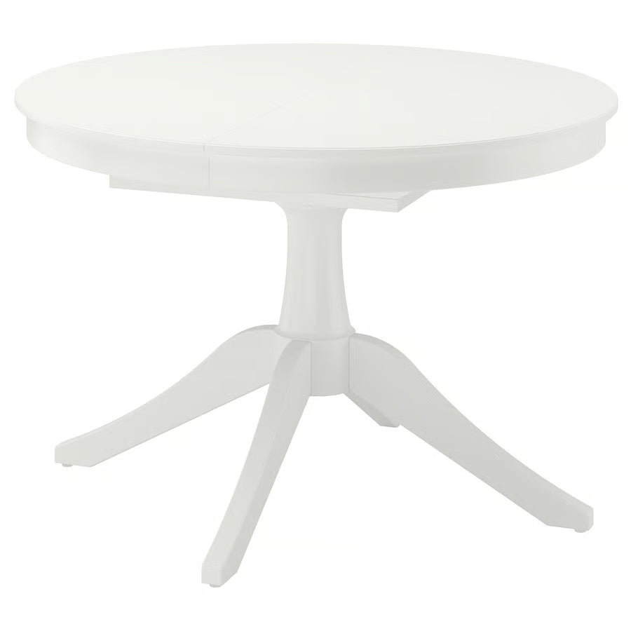 ROSENTORP Produljivi stol, bijela, 110/155 cm