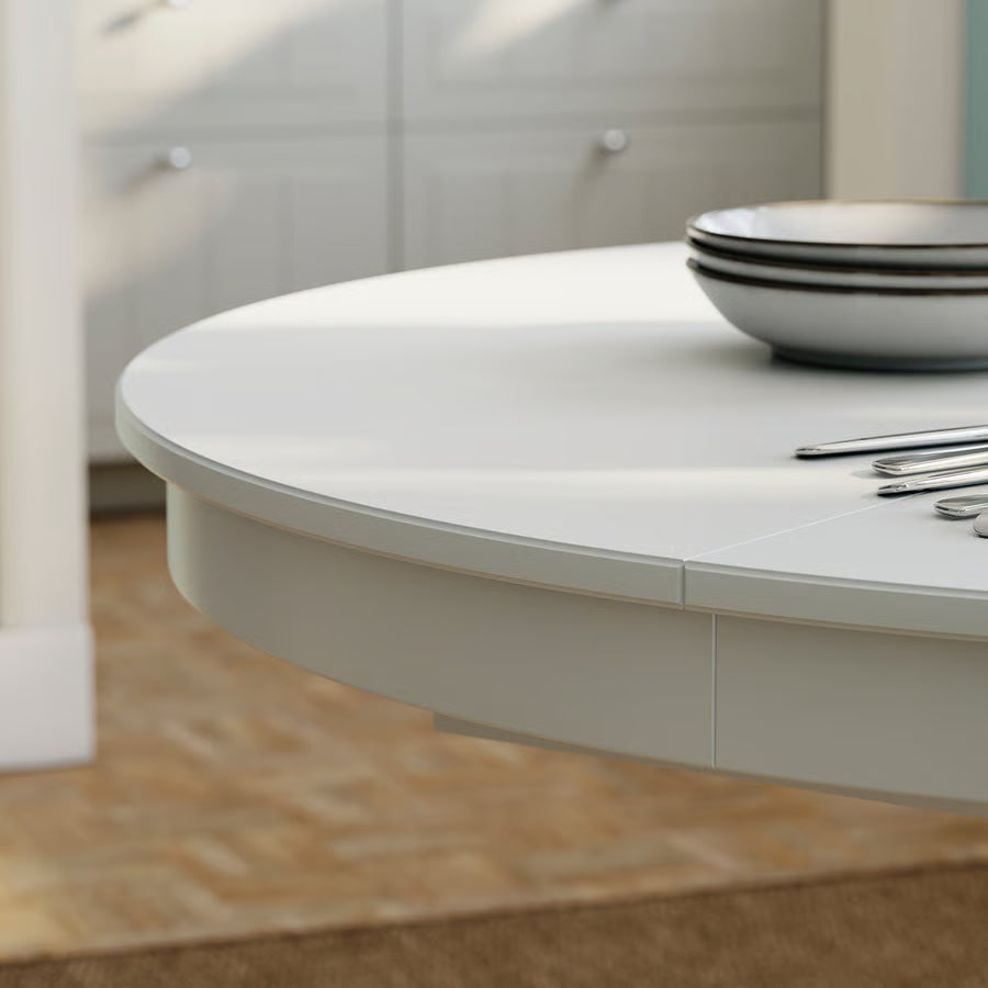 ROSENTORP Produljivi stol, bijela, 110/155 cm