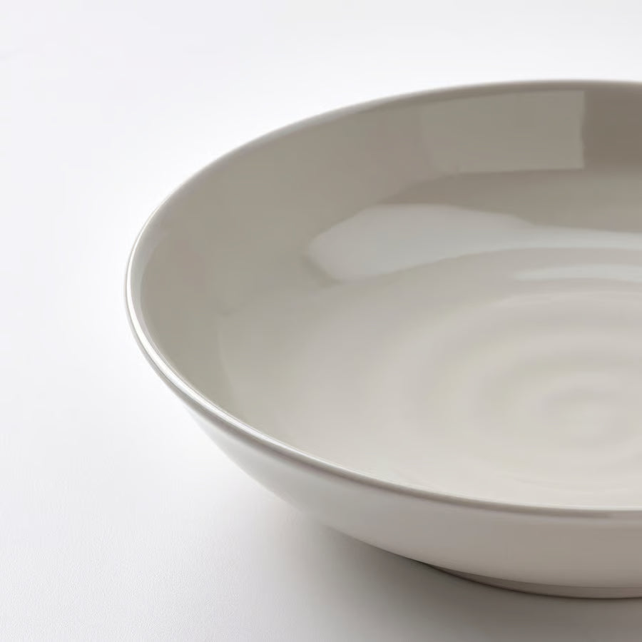 SANDSKÄDDA Duboki tanjur, svijetlo siva-bež, 21 cm