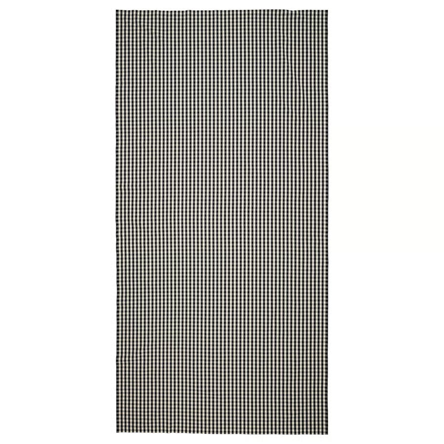 TAGGLUSERN Prethod odrezana tkanina, crna/bijela, 150x300 cm
