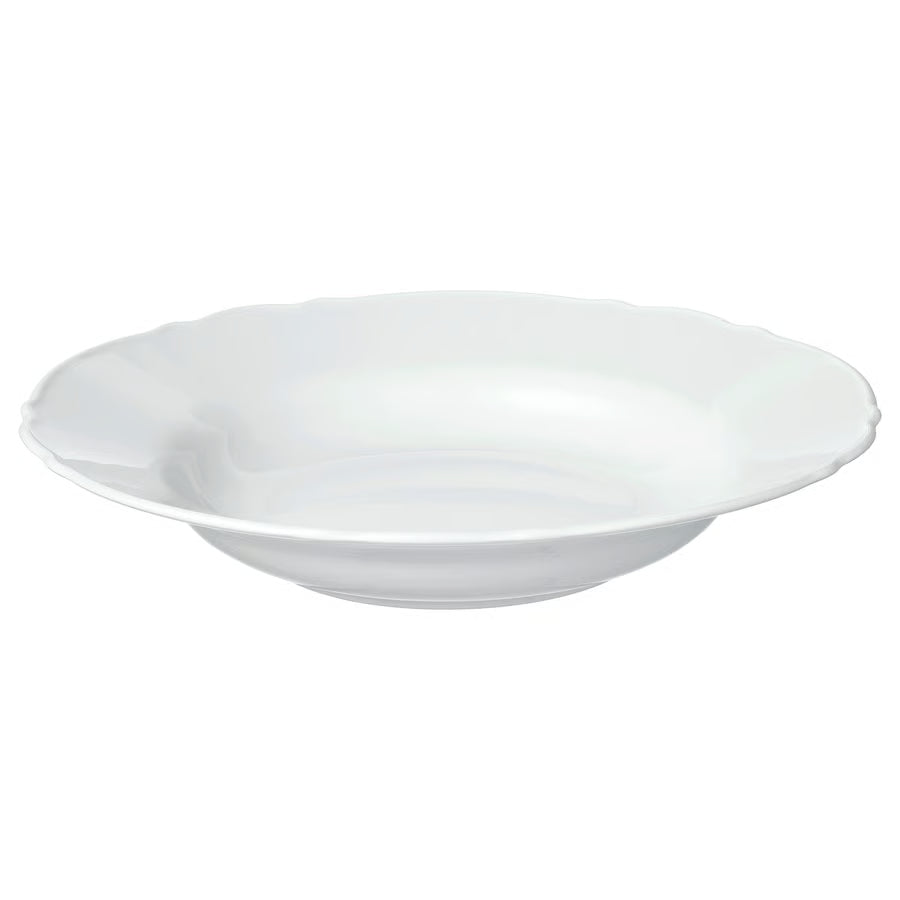 UPPLAGA Duboki tanjur, bijela, 26 cm