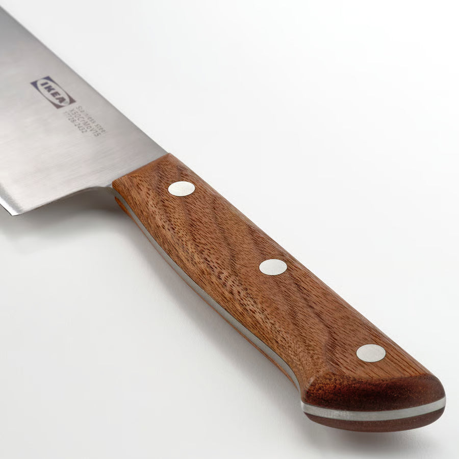 VARDAGEN Kuharski nož, nehrđajući čelik/orah, 20 cm