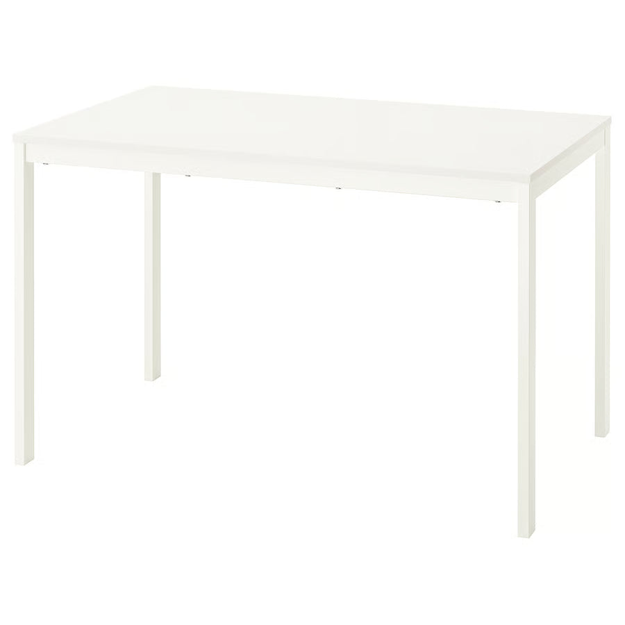 VIHALS Produljivi stol, bijela, 120/180x74 cm