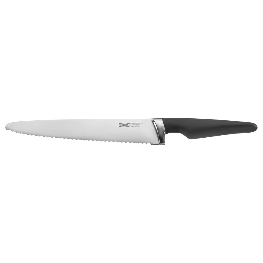 VÖRDA Nož za kruh, crna, 23 cm